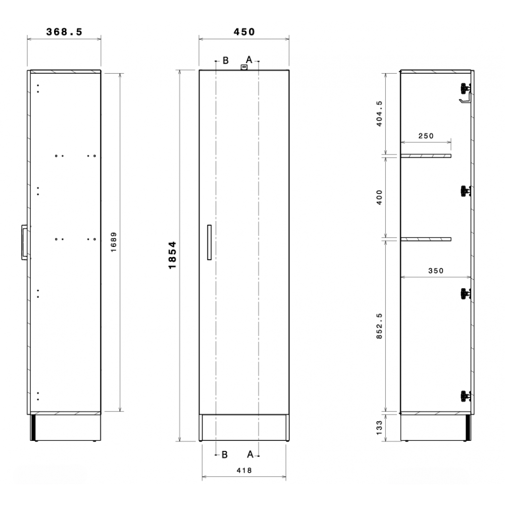 Στήλη Μπάνιου Urelis 45x35x185