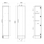 Στήλη Μπάνιου Urelis 45x35x185
