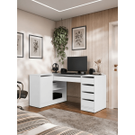 Γωνιακό Γραφείο Ada-Λευκό 158x98x76