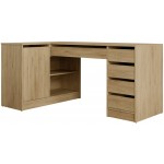 Γωνιακό Γραφείο Ada-Φυσικό 158x98x76