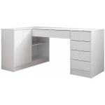 Γωνιακό Γραφείο Tireno-Λευκό 158x98x76