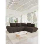 Γωνιακός καναπές Forrest-Καφέ-Δεξιά 290x183x85