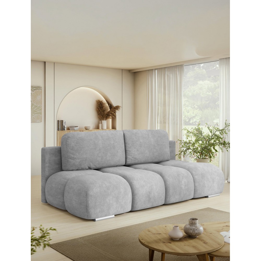 Καναπές - κρεβάτι Honey mini-Γκρι Ανοιχτό 195x90x89