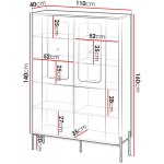 Βιτρίνα Vera 110-Βέγγε 110x40x160