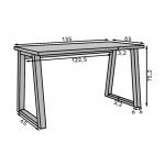 Γραφείο Omar-Κασμίρ 135x65x76.2