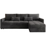 Γωνιακός καναπές Ralevia-Ανθρακί 226x84x85