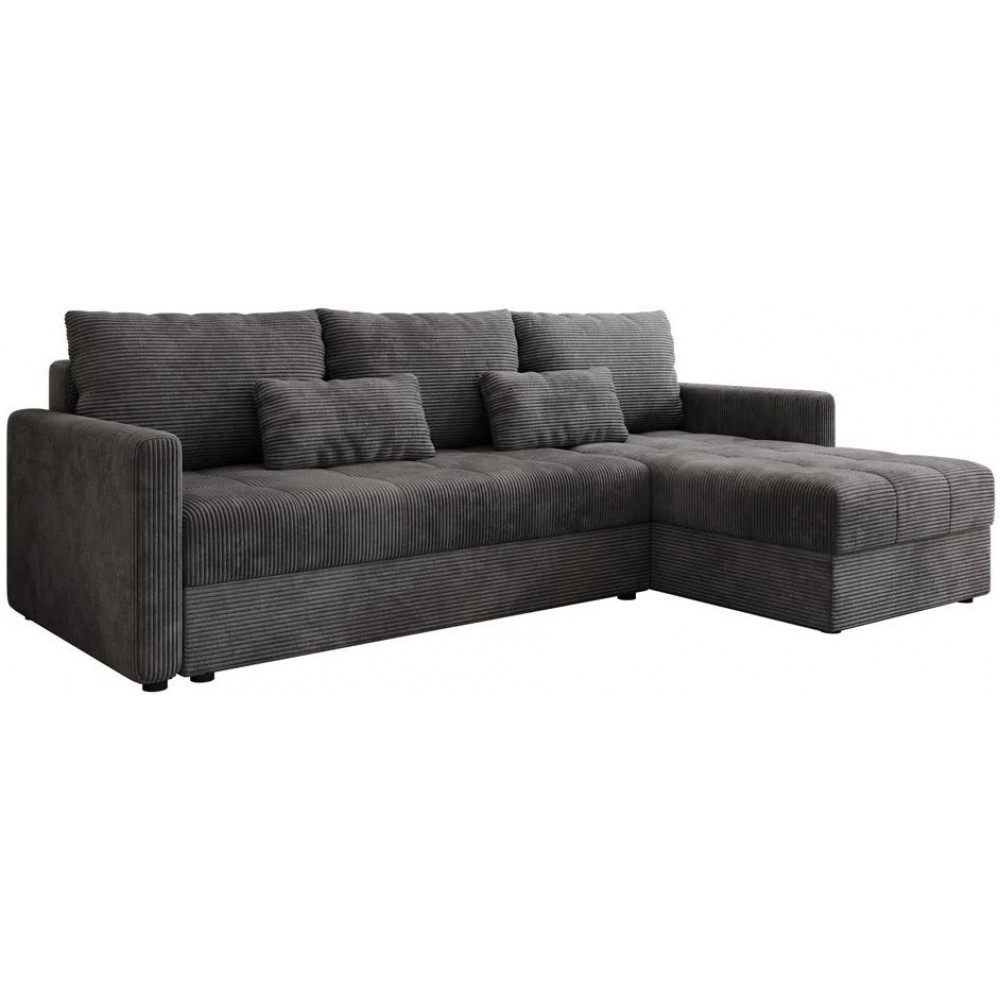 Γωνιακός καναπές Ralevia-Γκρι 226x84x85
