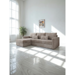 Γωνιακός καναπές Ralevia-Εκρού 226x84x85