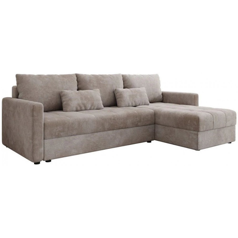 Γωνιακός καναπές Ralevia-Εκρού 226x84x85