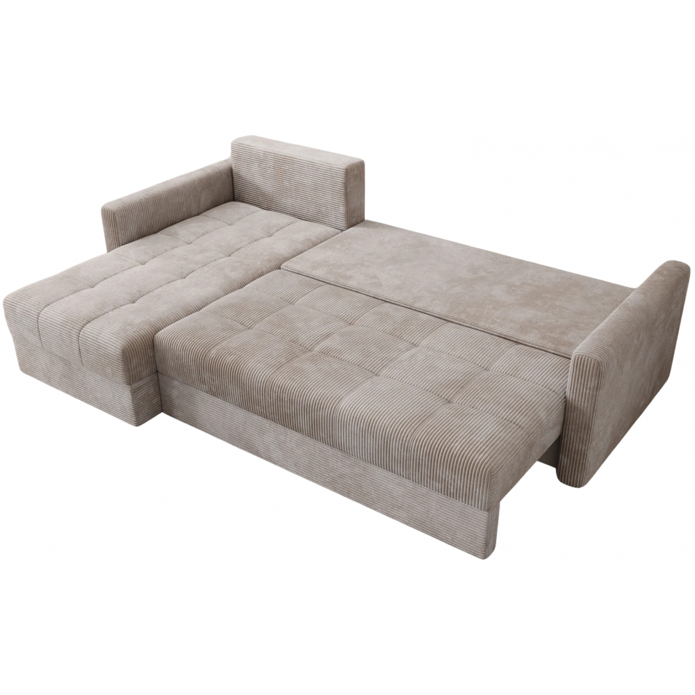 Γωνιακός καναπές Ralevia-Εκρού 226x84x85