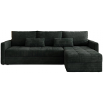 Γωνιακός καναπές Ralevia-Μαύρο 226x84x85