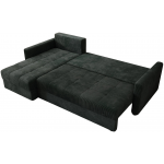 Γωνιακός καναπές Ralevia-Μαύρο 226x84x85