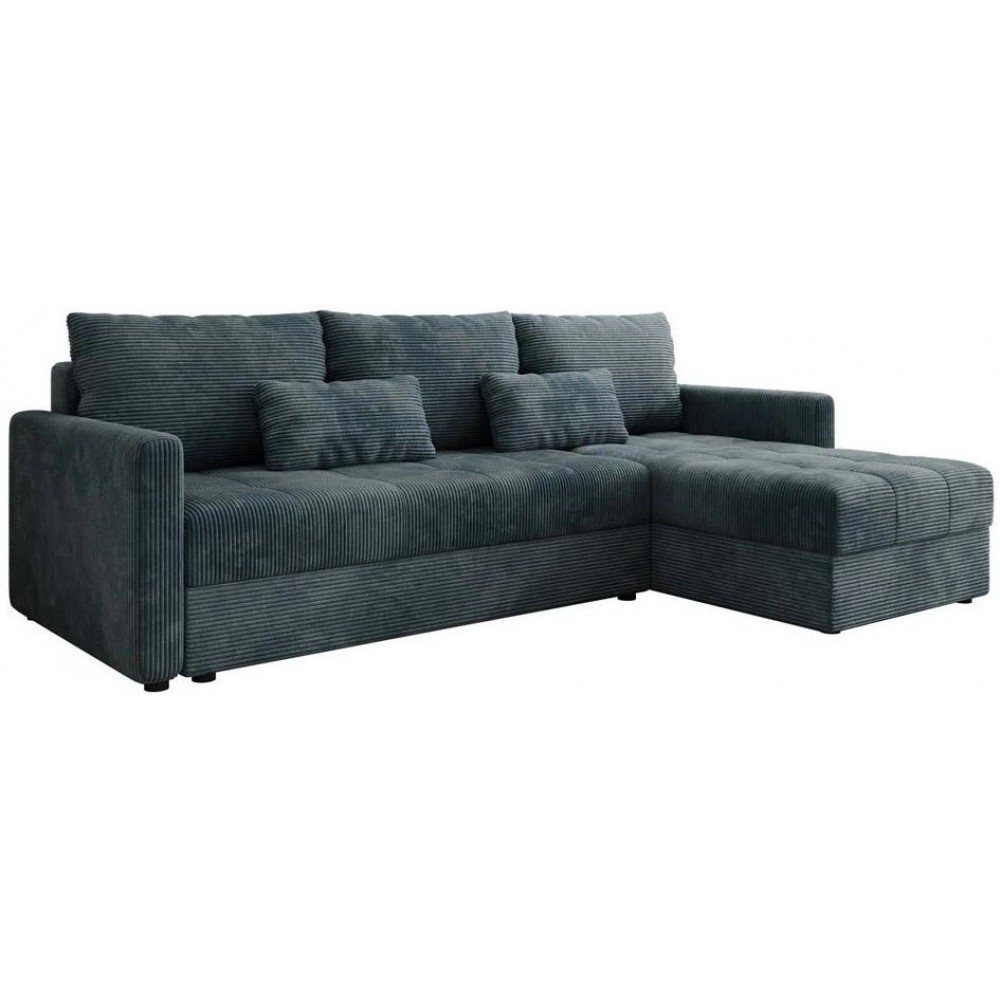 Γωνιακός καναπές Ralevia-Μπλε 226x84x85
