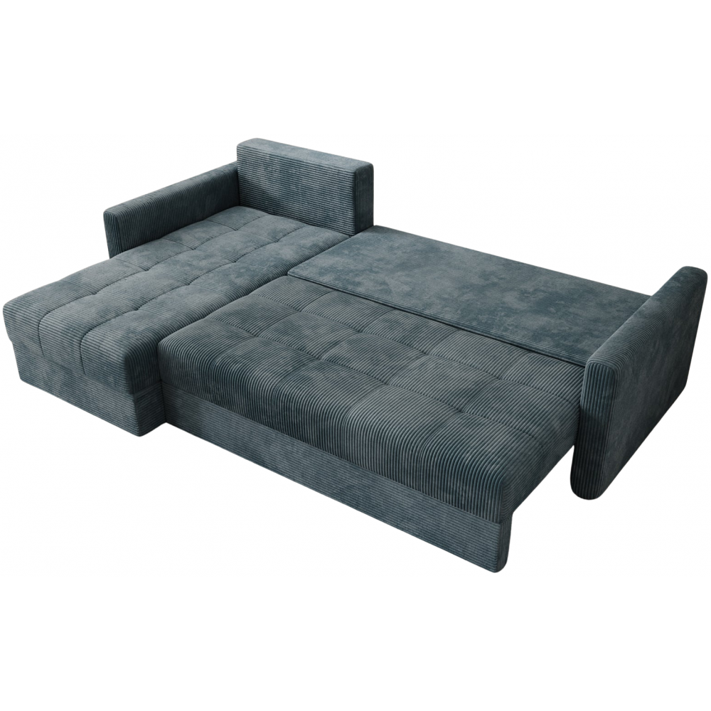 Γωνιακός καναπές Ralevia-Μπλε 226x84x85