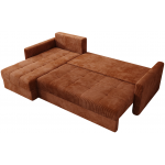 Γωνιακός καναπές Ralevia-Πορτοκαλί 226x84x85