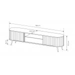 Έπιπλο Τηλεόρασης Voli 196x40.2x51.2