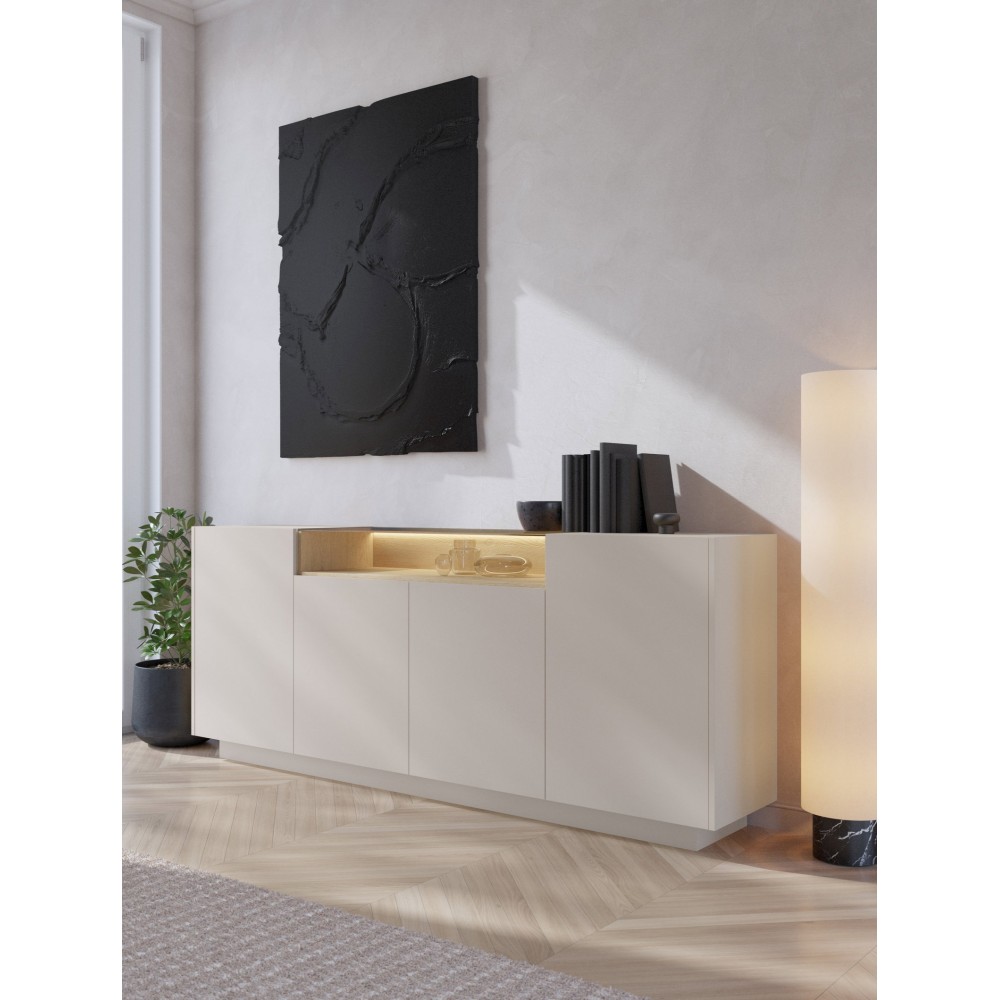 Μπουφές Hori II-Μπεζ Ανοιχτό 203x39.5x83