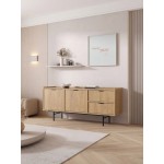 Μπουφές Edison 2D2S -Φυσικό 150x40x48