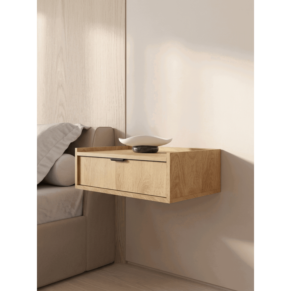 Κομοδίνο Edison II-Φυσικό 40x35x22