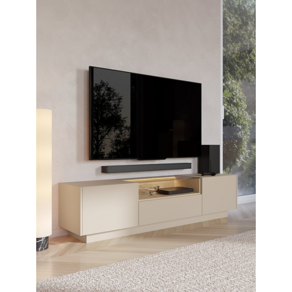 Έπιπλο τηλεόρασης Hori II-Μπεζ Ανοιχτό 176.4x39.5x43.4
