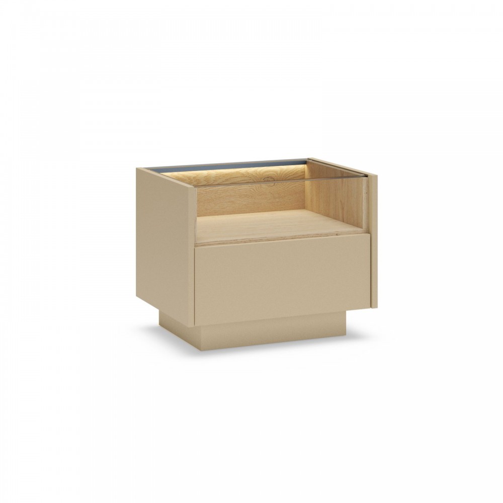 Κομοδίνο Hori-Καφέ Ανοιχτό 53.4x39.5x43.4