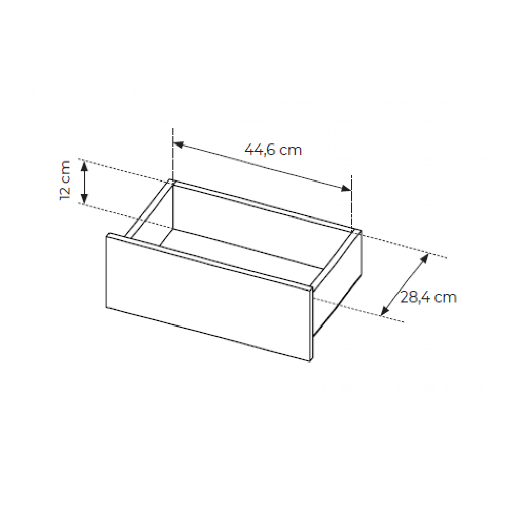 Κομοδίνο Hori-Καφέ Ανοιχτό 53.4x39.5x43.4