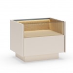 Κομοδίνο Hori-Μπεζ Ανοιχτό 53.4x39.5x43.4