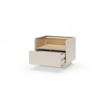 Κομοδίνο Hori-Μπεζ Ανοιχτό 53.4x39.5x43.4