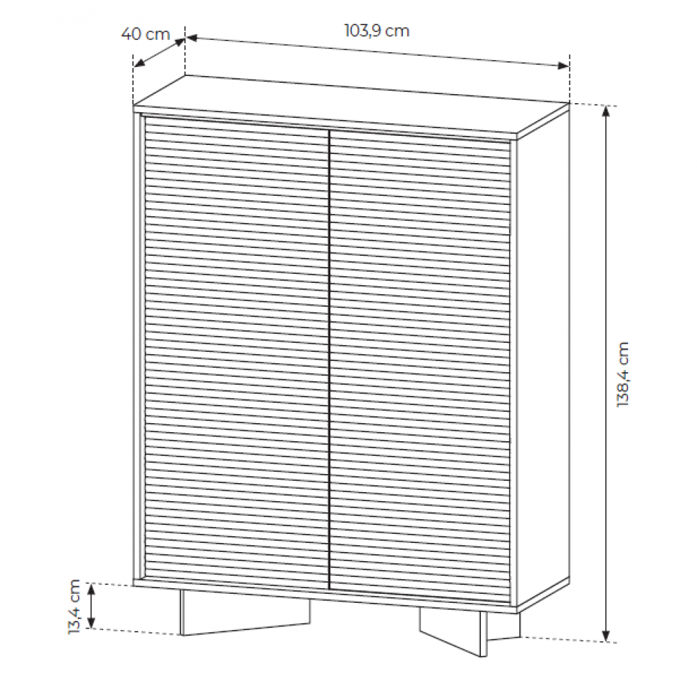 Μπουφές Sebi 103.9x40x138.4