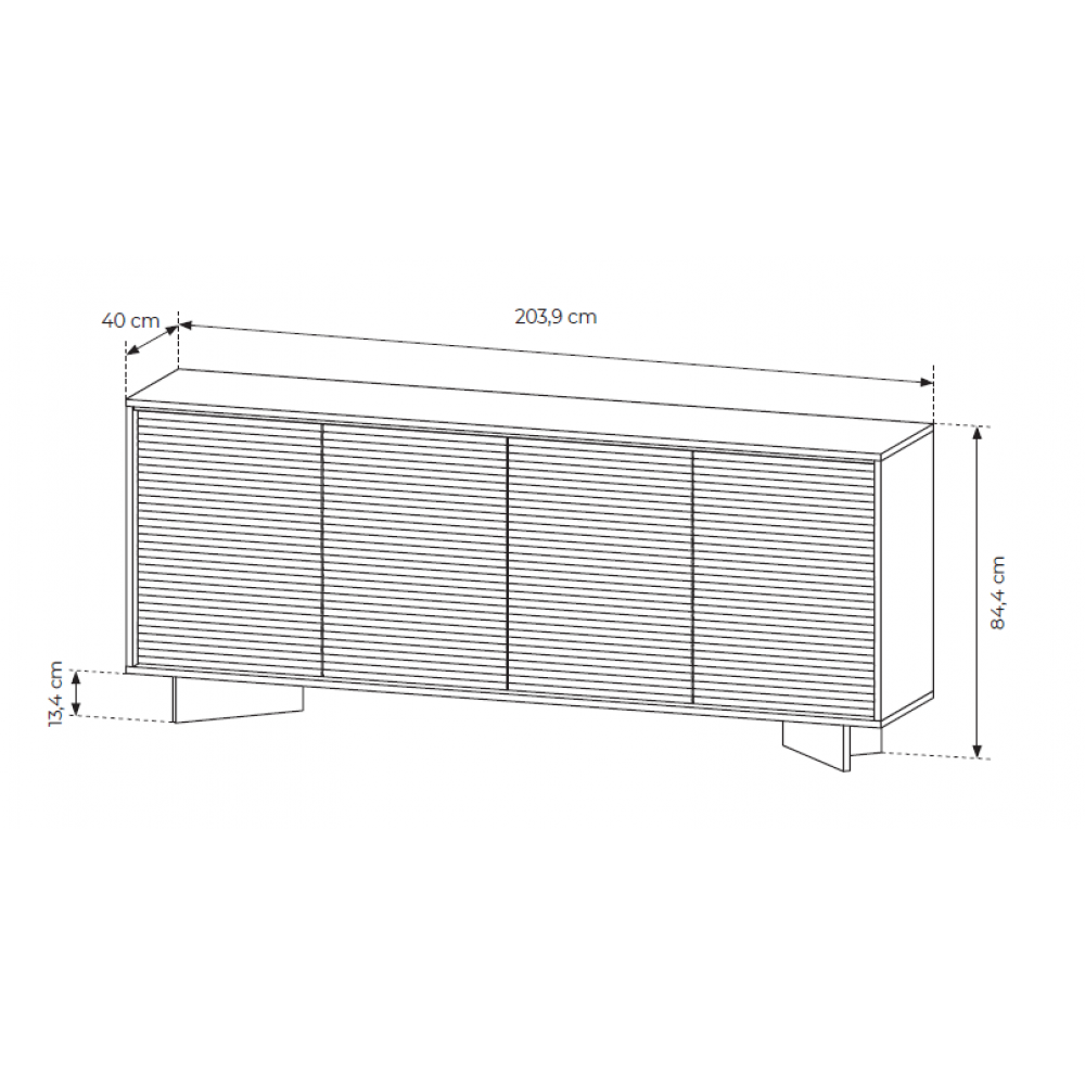 Μπουφές Sebi II 203.9x40x84.4