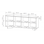 Μπουφές Sebi II 203.9x40x84.4