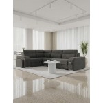 Γωνιακός Καναπές Alvares-Ανθρακί-Αριστερή 305x205x90