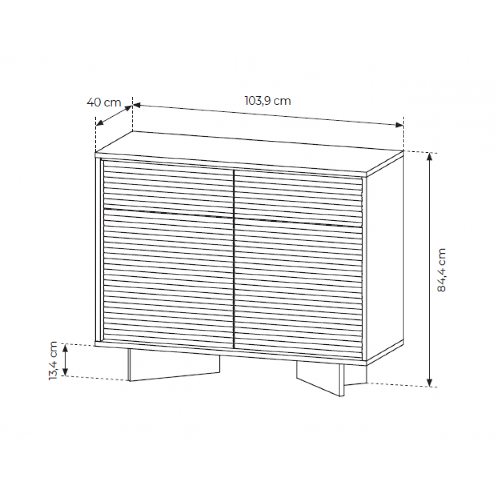 Μπουφές Sebi IV 103.9x40x84.4