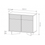 Μπουφές Sebi IV 103.9x40x84.4