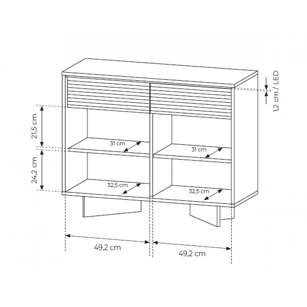 Μπουφές Sebi IV 103.9x40x84.4