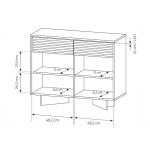Μπουφές Sebi IV 103.9x40x84.4