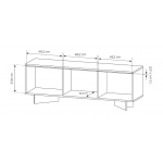 Έπιπλο Τηλεόρασης Sebi II 153.9x40x54.4