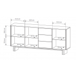 Μπουφές Naboo II 183.3x38.1x82.6