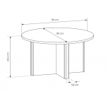 Τραπεζάκι Σαλονιού Naboo 90x90x49.4