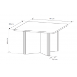 Τραπεζάκι Σαλονιού Naboo II 80x80x49.4