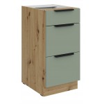 Επιδαπέδιο ντουλάπι Arianna 40 D 3S BB-Φυστικί 40x52x82