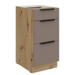 Επιδαπέδιο ντουλάπι Arianna 40 D 3S BB-Γκρέζ 40x52x82