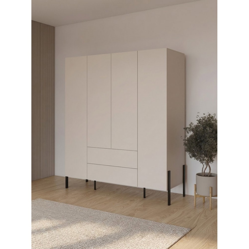 Ντουλάπα Colmano τετράφυλλη 180x60x210