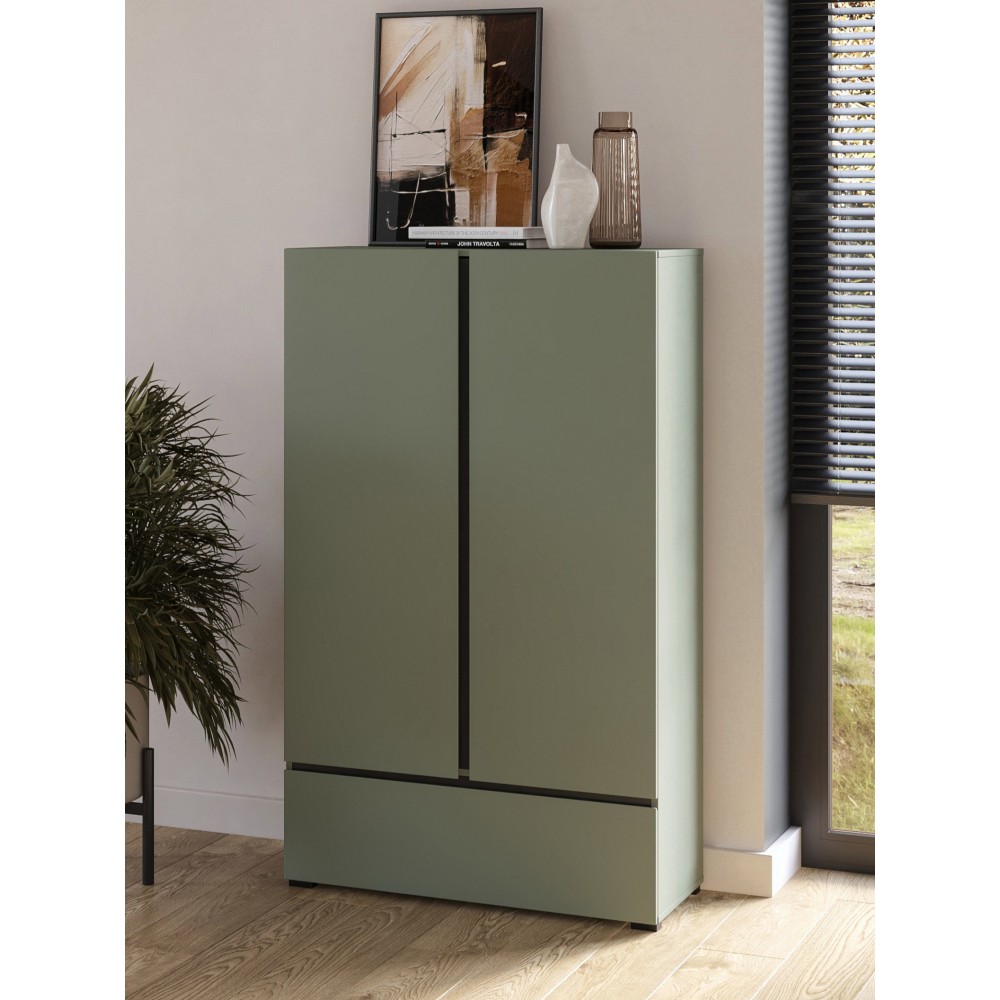 Ντουλάπα Orwell S Mini διφυλλη-Πράσινο 89x40x150