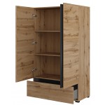 Ντουλάπα Orwell S Mini διφυλλη-Φυσικό 89x40x150