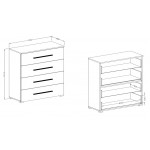 Συρταριέρα Delta 91x40x92