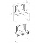 Τουαλέτα Vallo 118x42x135