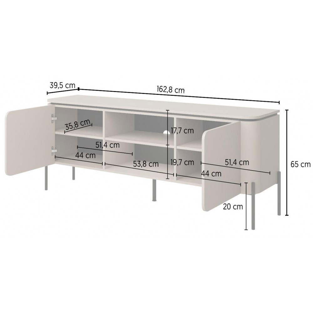 Έπιπλο τηλεόρασης Lobe 163x40x65