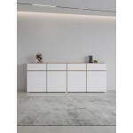 Μπουφές Orwell I-Λευκό – Φυσικό 225x40x78