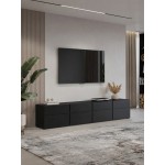 Έπιπλο τηλεόρασης Orwell I-Μαύρο 225x40x48
